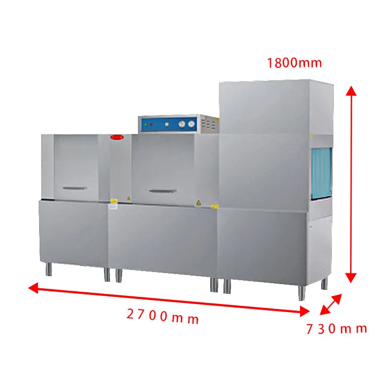 Factory Price Commercial Dishwashing Machine Hotel School Canteen Stainless Steel Conveyor Industrial Dishwasher - Dishwasher - foodmachtech