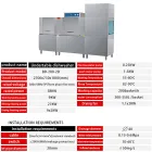 Factory Price Commercial Dishwashing Machine Hotel School Canteen Stainless Steel Conveyor Industrial Dishwasher - Dishwasher - foodmachtech