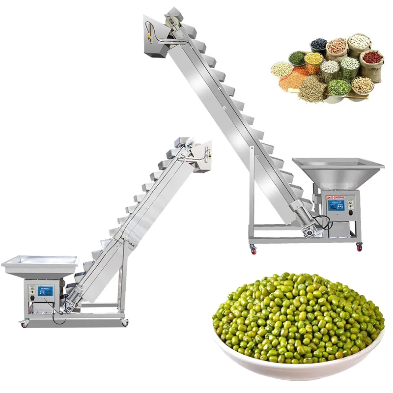 Máquina de embalaje de alimentación de elevador de cubo transportador de cadena de placa Máquina de alimentación de elevación vertical - Elevador de cangilones - foodmachtech