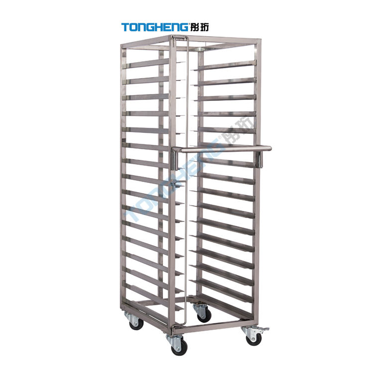 Padaria Cooling Rack Trolley Aço Inoxidável 18-Tier Trolley Prateleiras para Bun Steamer