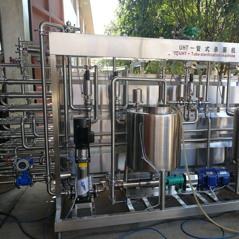 UHT Sterilizer Machine Tube Type Beverage Pasteurizer for Food Processing for Milk Juice Other Liquids