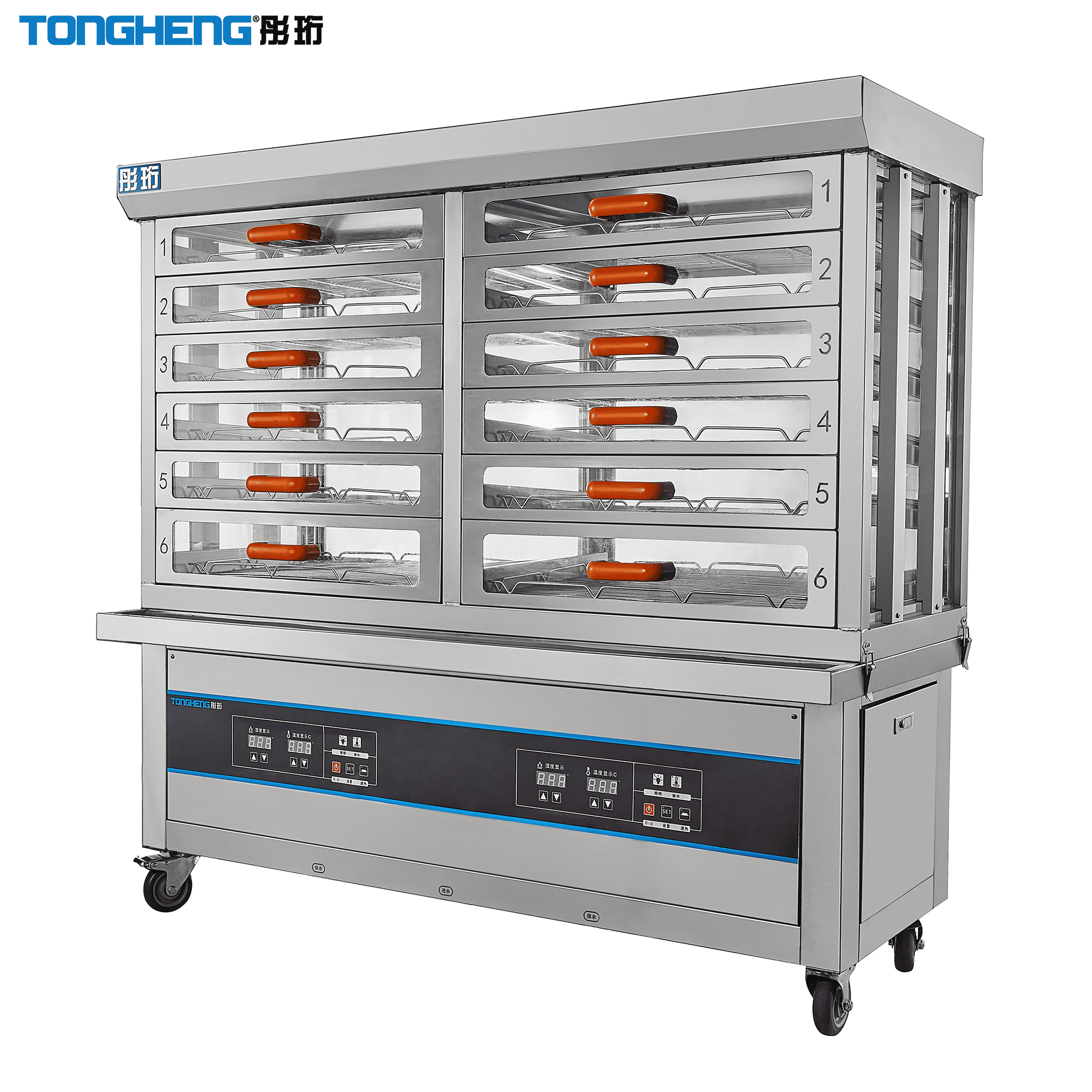 Vidro Elétrico Bun Pão Steamer Armário Display Congelado Siopao Warmer Showcase