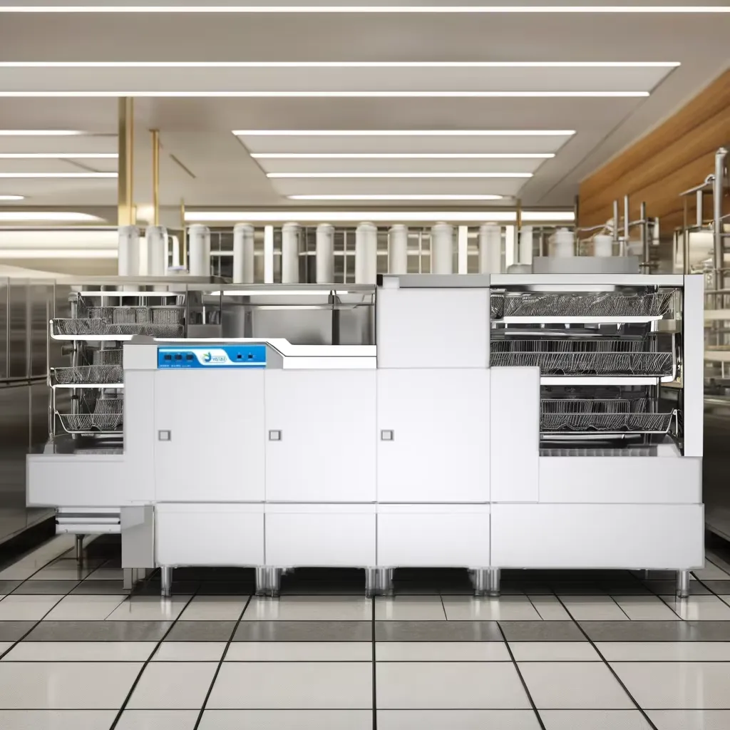 Commercial Large-scale Kitchen and Hotel Catering Tableware Cleaning Equipment with Dryer and Automatic Dishwasher - Dishwasher - foodmachtech