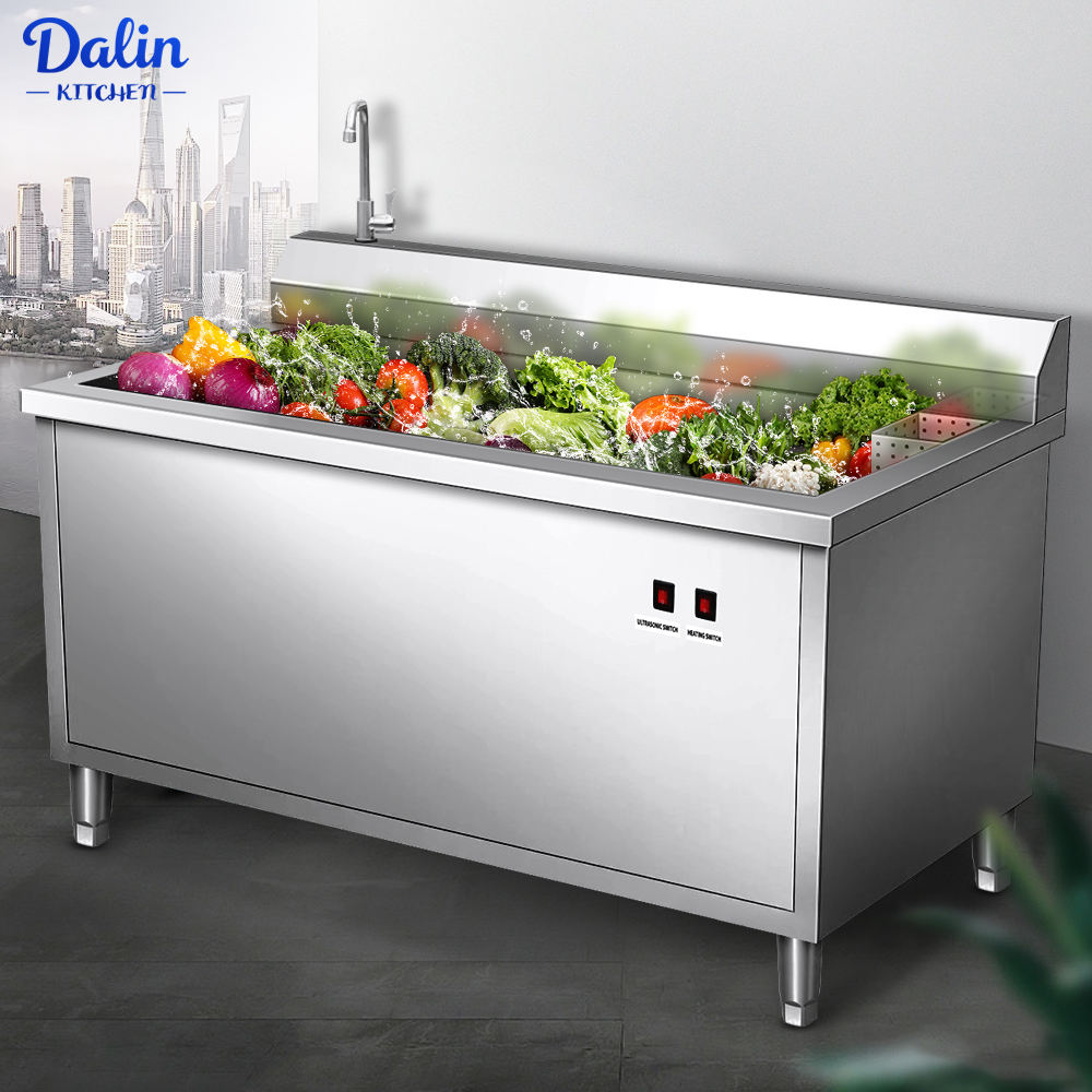 304 aço inoxidável ultra-sônico limpador comercial lava-louças Heavy Duty energia eficiente máquina pia tigelas cozinha