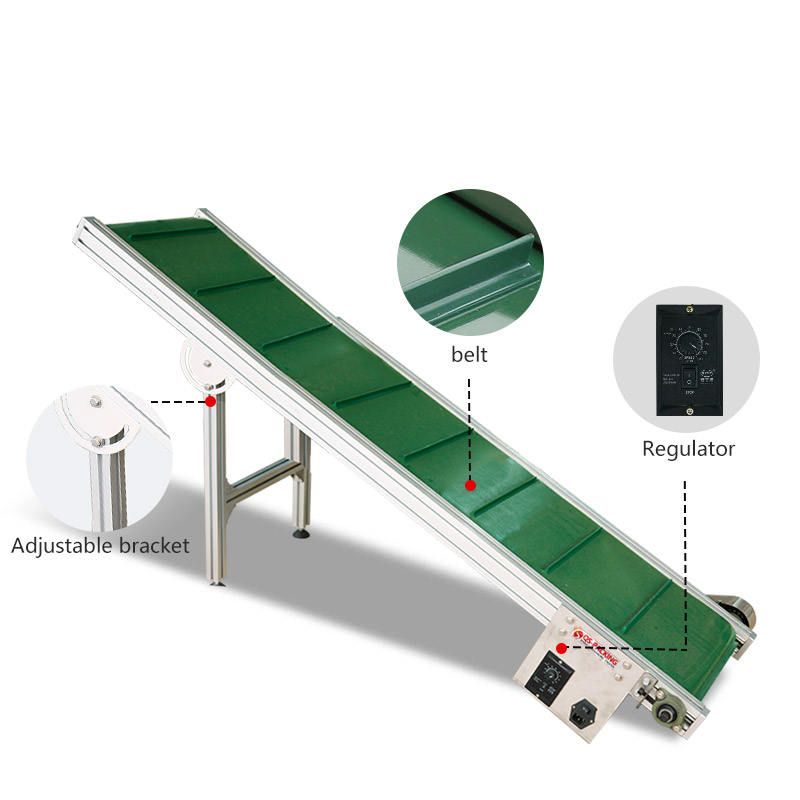 Automatic Inylon Flexible Pcb Pvc Rubber Food Packaging Powder and Granule Conveyor System Hopper Belt Machines 