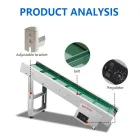 Pequeño Mini Nylon Flexible Pcb Pvc Rubber Food Packaging Powder and Granule Máquinas automáticas de la correa de la tolva del sistema de transportador - Cinta transportadora - foodmachtech