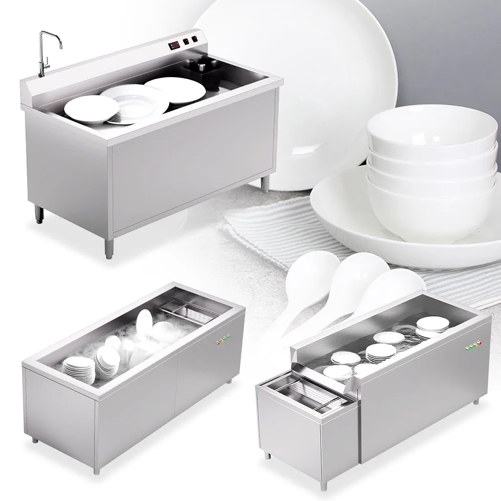 Venta caliente eléctrica de acero inoxidable burbuja piscina lavavajillas con circulación de agua China precio directo de fábrica para el uso del fregadero de cocina - Lavabo de lavado vegetal - foodmachtech