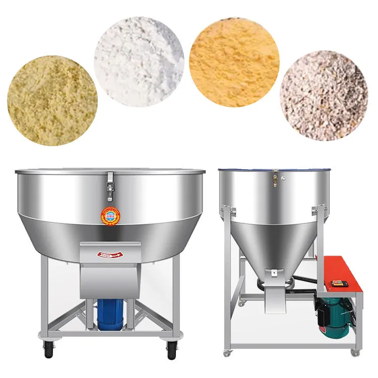 Venda quente Feed Mixer Máquina Animal 1000kg 400kg Misturador De Alimentação Do Cavalo Misturador De Alimentação - Linha Produção Pellet Feed - foodmachtech