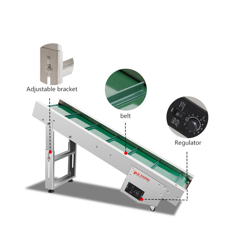 Hopper Belt Machines Automatic Inylon Flexible Pcb Pvc Rubber Food Packaging Powder and Granule