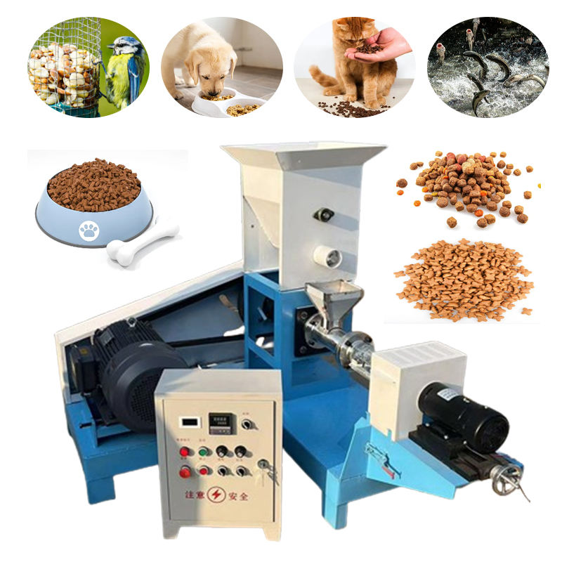 Les poissons alimentent la machine de traitement des denrées alimentaires des produits alimentaires de granules de machine d'alimentation des poissons 500 kg/h