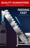 Aço inclinado correia transportadora balde elevador máquina embalagem - Elevador de Caçambas - foodmachtech