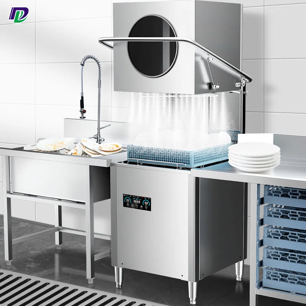 Restaurant Dishwasher Commercial Dishwasher Machine Smart Commercial Hood Type Dishwasher - Dishwasher - foodmachtech