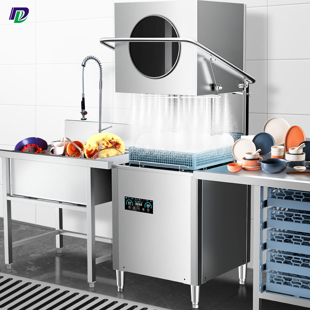 Dalin Autônoma Inteligente Automática Hood Tipo Dish Lavadora De Lavar Louca Máquina Comercial Inteligente Restaurante