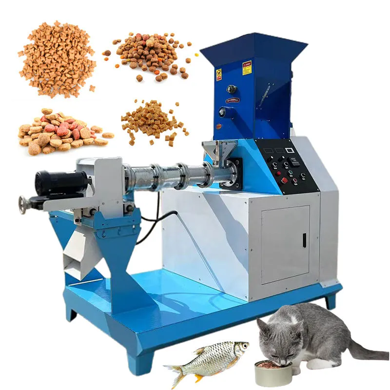 Fábrica Atacado 500 kg/h Peixe Feed Pellet Machine Peixe Feed Pellets Food Processing Machine - Linha Produção Pellet Feed - foodmachtech