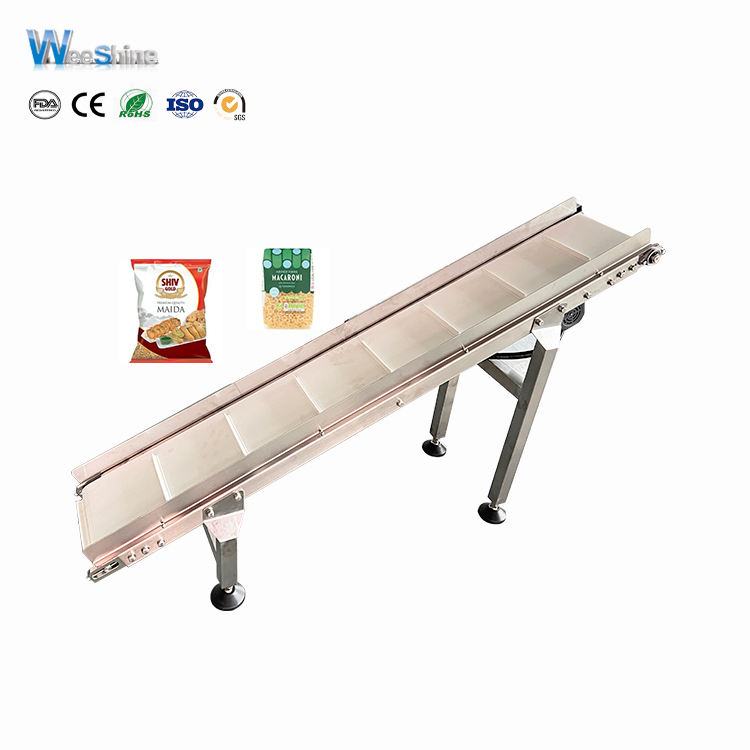 Elevator Modular Climbing Inclined PVC Conveyor Product Output Conveyor 