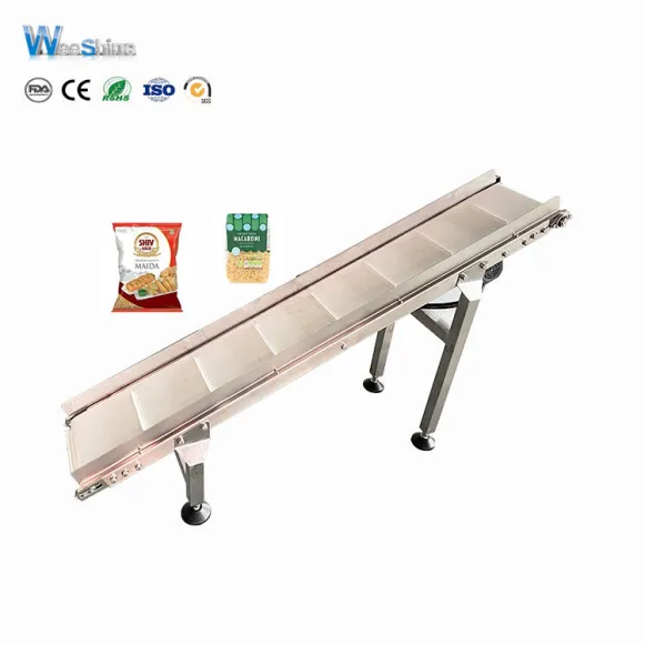 Escalada Modular Elevador Transportador PVC Inclinado Transportador Saída do Produto