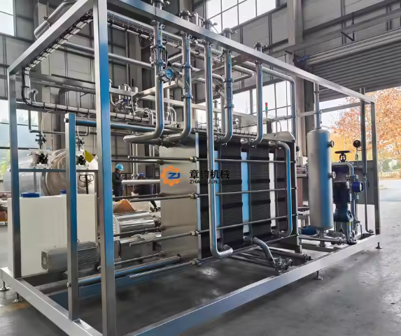 Macchina automatica completa di pastorizzazione UHT di alta efficienza per il pastorizzatore di alta produttività del succo e del latte