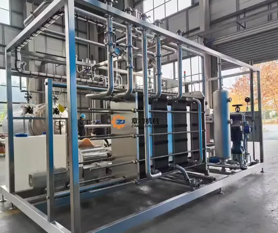 Máquina automática completa da pasteurização do UHT da eficiência elevada para o leite e o suco - Esterilizador - foodmachtech