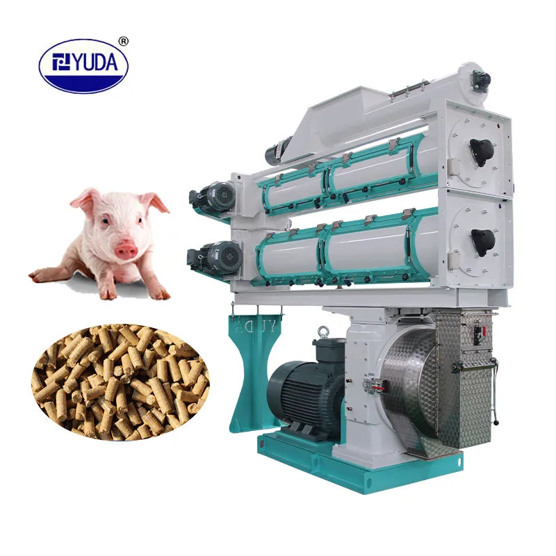 Dupla Camada Condicionadores Porco Gado Frango Feed Pellet Mill Machine - Linha Produção Pellet Feed - foodmachtech