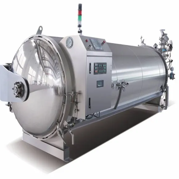 Fogão de alta pressão aquecido a vapor da esterilização, usado principalmente para a esterilização de alimentos