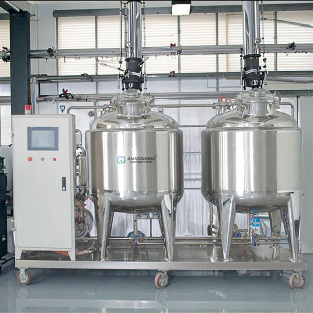 CIP cleaning of cleaning equipment, used for food