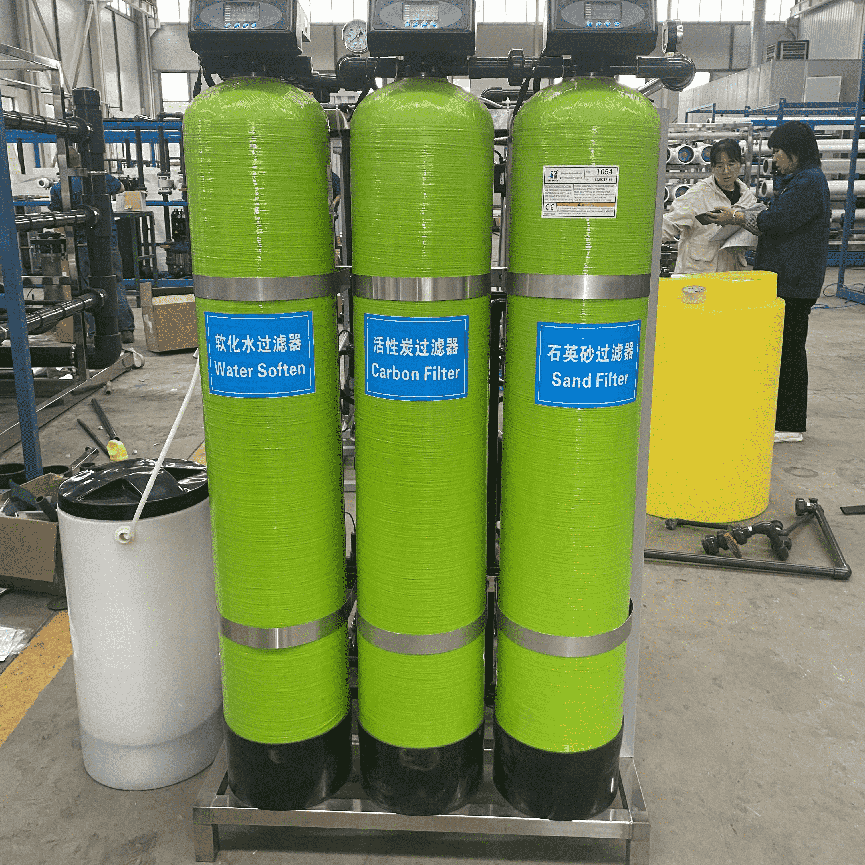 純粋な飲料水産業処理ROシステムフィルター浄化プラントマシン500l/h逆浸透