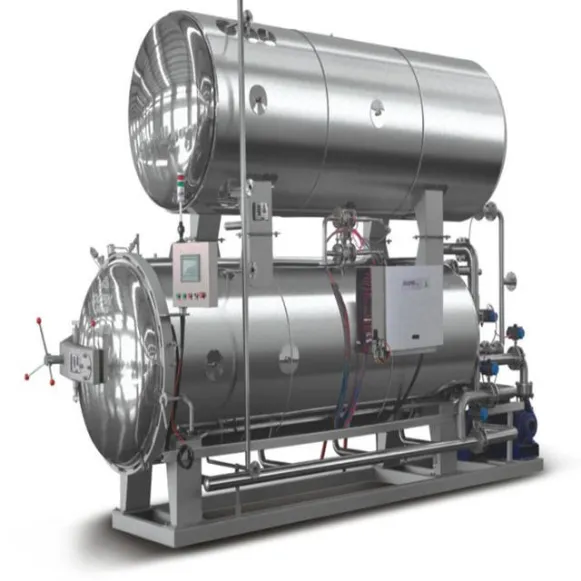 Máquina de cozinha de esterilização de alta pressão aquecida a vapor, usada para alimentos, preço acessível