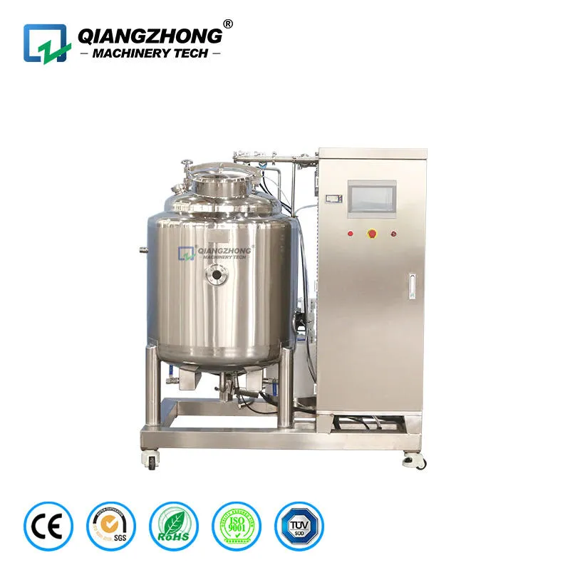 Máquina automática da limpeza da estação do CIP do tanque único para o leite Bevera Food Cosmetic Milk Pasteurizer Washer Processing - Sistema De Limpeza Online Cip/Sip - foodmachtech