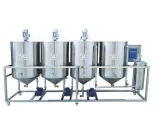 Máquina De Refinação De Óleo Comestível De Alta Eficiência Automática Equipamento De Refinação De Óleo De Soja De Girassol De Colza - Linha produção óleo - foodmachtech