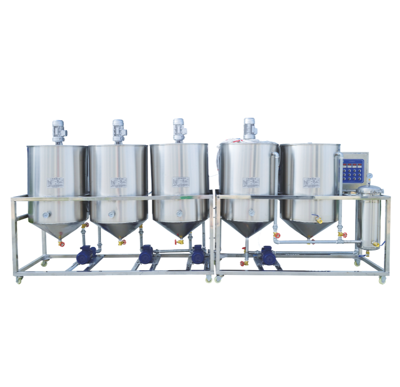 High Efficiency Edible Oil Refining Machine Rapeseed Sunflower Soybean Oil Refining Refining Equipment