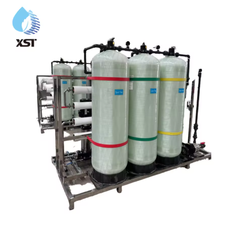 12 T/H自動RO水軟化剤システム逆浸透システム220V電圧1年保証