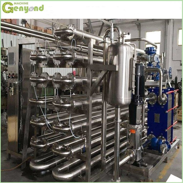用于液体食品生产线的最新技术果汁和牛奶Uht管消毒器