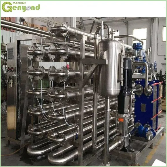 A mais recente tecnologia Suco e Leite Uht Tubo Esterilizador para Linha De Produção De Alimentos Líquidos