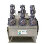 Matadouro águas residuais lodo desidratação chorume separador - Equipamento tratamento águas residuais - foodmachtech