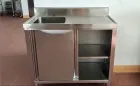 201/304 Stainless Steel Storage Cabinet with Sink and Drawers - Kitchen Cart - foodmachtech