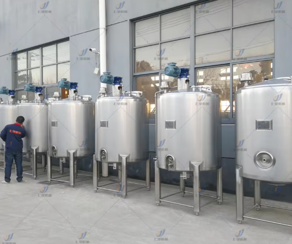 Recipiente de presión del tanque de almacenamiento del agua de la leche del acero inoxidable ISO9001 certificado adaptable