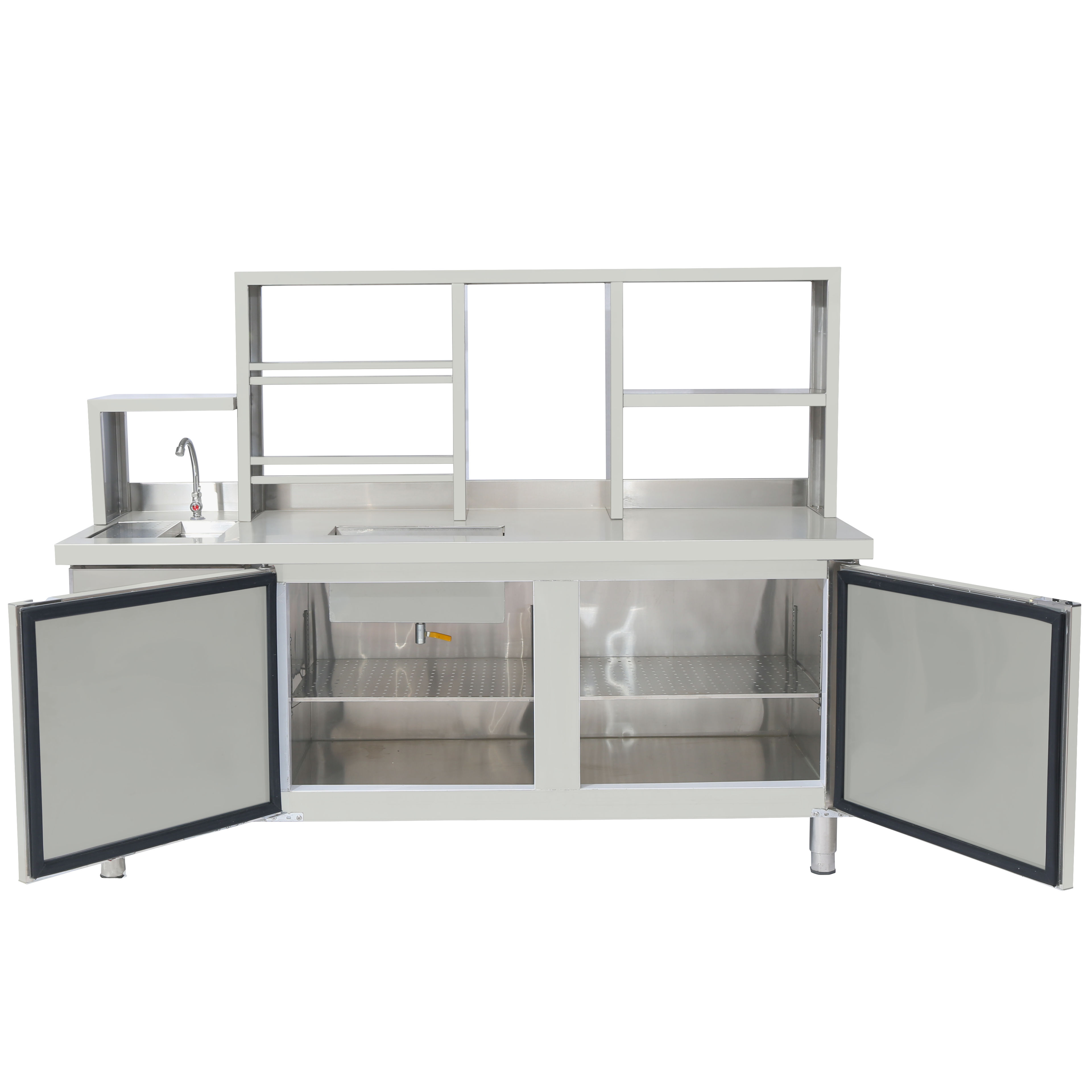 OEM alta qualidade 304 aço inoxidável pia com novo armário de armazenamento para restaurante cozinha ou laboratório uso