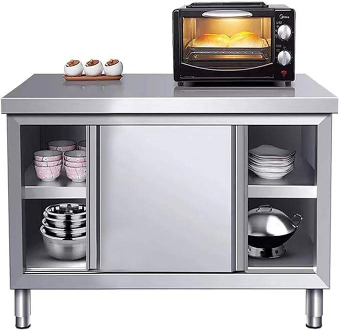 2025 OEM Restaurante Cozinha Armário De Aço Inoxidável com Pia