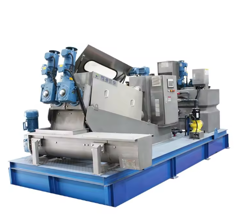 Máy khử Nước Bùn loại vít chủ động tiếng ồn thấp, giá cả phải chăng và dễ sử dụng