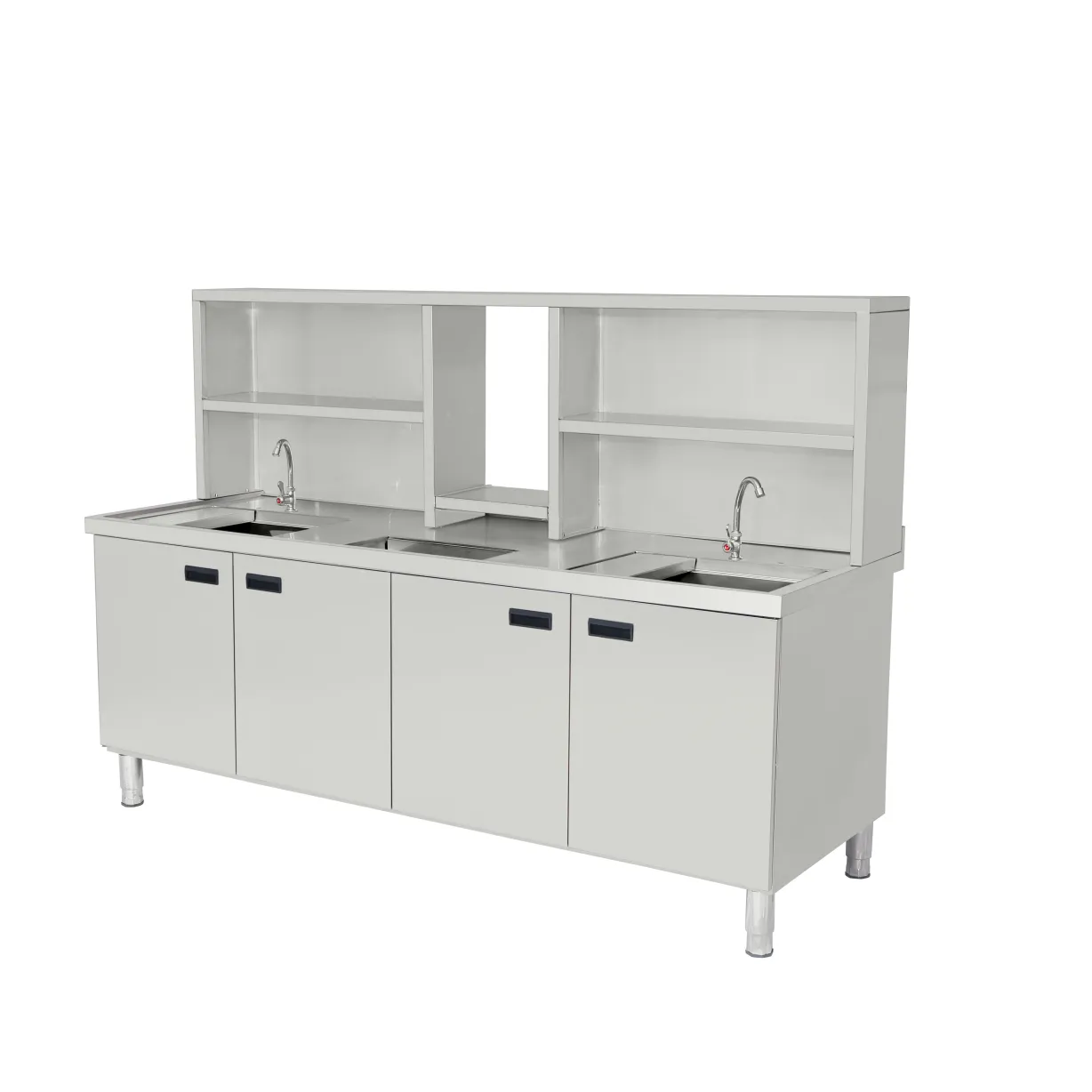 주방 캐비닛 304 스테인레스 스틸 스토리지 찬장 식당 싱크대 - 주방 카트 - foodmachtech