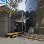 Novo Móvel Profissional PLC Integrado Sistema MBR 1 Ano para Containerized Tratamento De Águas Residuais 5000L/Hora ISO9001 CE Certificado - Equipamento tratamento águas residuais - foodmachtech