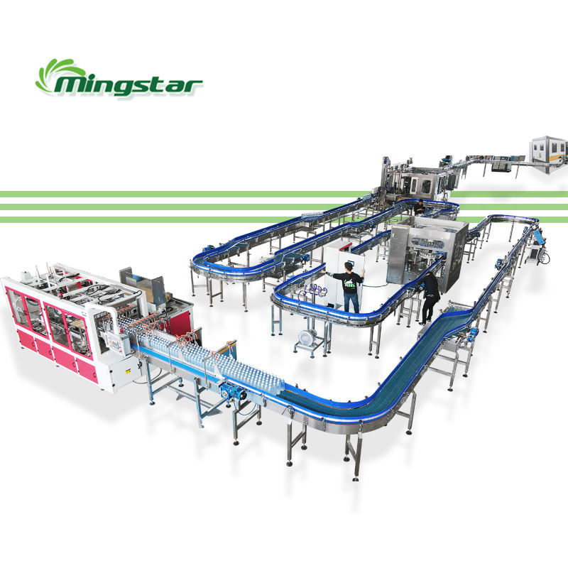 Fully automatic beverage filling production line