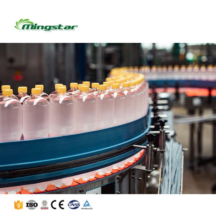 RCGF40-40-10 High Precision Automatic Three in One Bottled Sugarcane Juice Making Machine Beverage Filling for Apple Juice