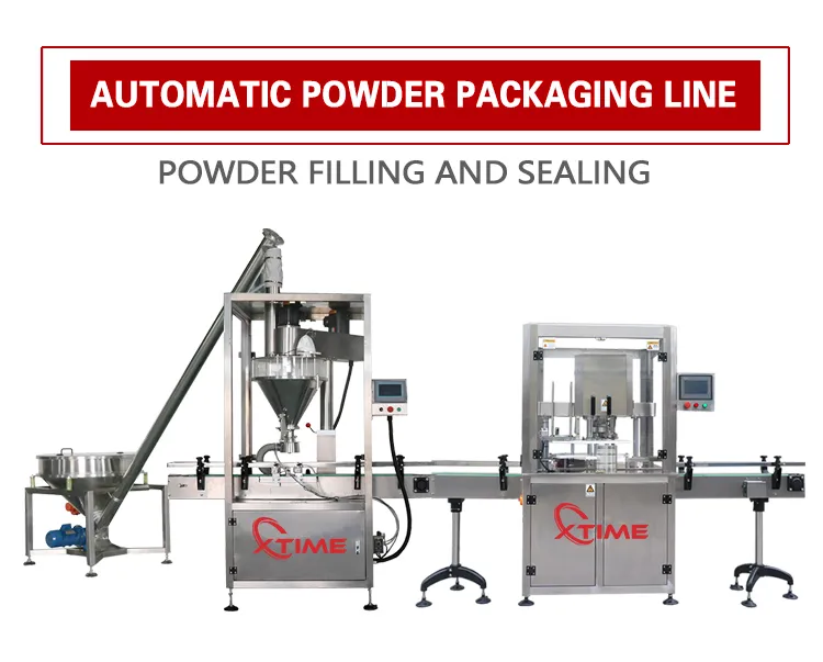 Automatische Gewürz-Protein-Kaffee-Gewürz-Trocken pulver-Auger-Füller-Plastik-Flaschen-Verpackungs-Füll maschine - Milchpulver-Füll maschine - foodmachtech