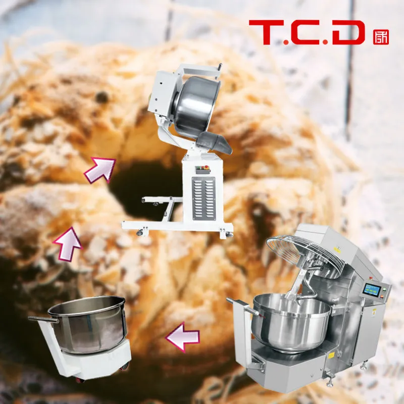 Hot Sell Industrial Dough Mixer Spiral Mixer Bowl Removable 75kg Good Quality - Mixer - foodmachtech