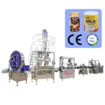 CE Garrafas De Plástico De Alta Qualidade Latas De Latas De Estanho De Leite De Proteína De Café Automático De Enchimento De Selagem e Tampando A Máquina De Embalagem - Máquina enchimento leite pó - foodmachtech