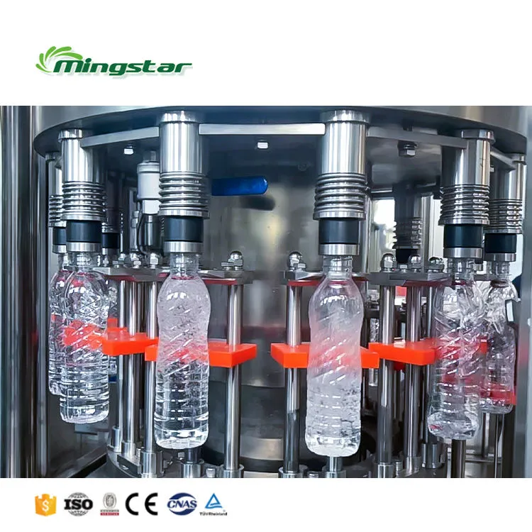 Água engarrafada enchimento e selagem máquina enchimento produção linha - Linha Produção Bebidas - foodmachtech
