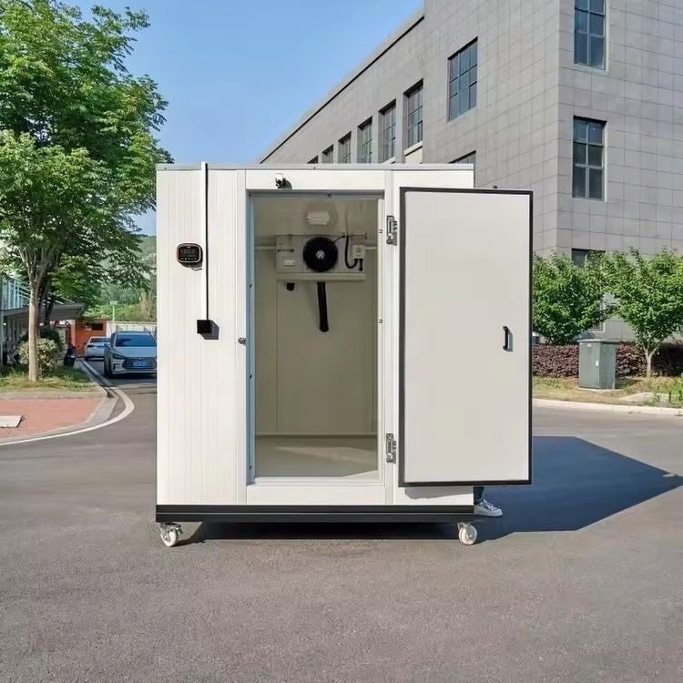 CE/ISO認定ウォークイン冷蔵庫付きショック凍結ブラストフリーザールーム強力な産業用冷凍ユニット付き