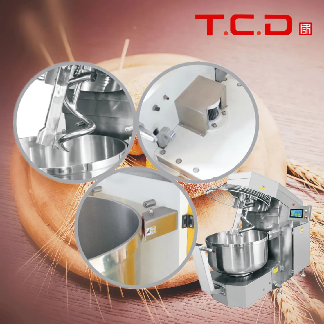 Hot Sell Industrial Dough Mixer Spiral Mixer Bowl Removable 75kg Good Quality - Mixer - foodmachtech