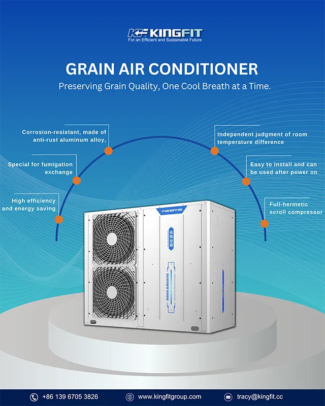 Chiller Multifuncional Controle de Temperatura e Umidade para Conservação e Armazenamento de Grãos - Refrigerador grãos - foodmachtech